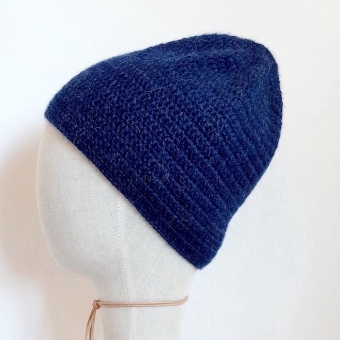 Alpaka Chappe Winternacht aus peruanischem Alpakahaar. Hand made in Austria