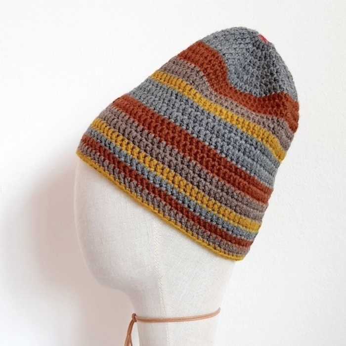 Merino Haube Hunter in GOTS zertifizierter, nachhaltiger top Qualität. Handarbeit aus Österreich