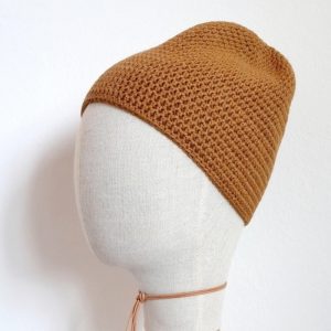 Merino Haube Sienna in GOTS zertifizierter, nachhaltiger top Qualität. Handarbeit aus Österreich