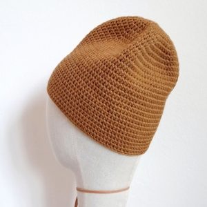 Merino Haube Sienna in GOTS zertifizierter, nachhaltiger top Qualität. Handarbeit aus Österreich