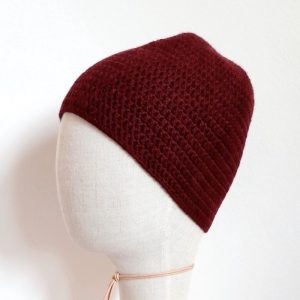 Merino Haube Ayers Rock in GOTS zertifizierter, nachhaltiger top Qualität. Handarbeit aus Österreich