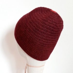 Merino Haube Ayers Rock in GOTS zertifizierter, nachhaltiger top Qualität. Handarbeit aus Österreich